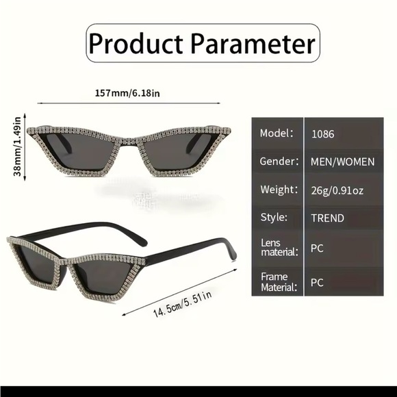 Elegant Crystal-Embellished Sunglasses - Picture 5 of 5